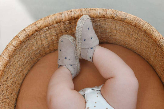 Baby - Suede Espadrilles - Stars - Petit Filippe