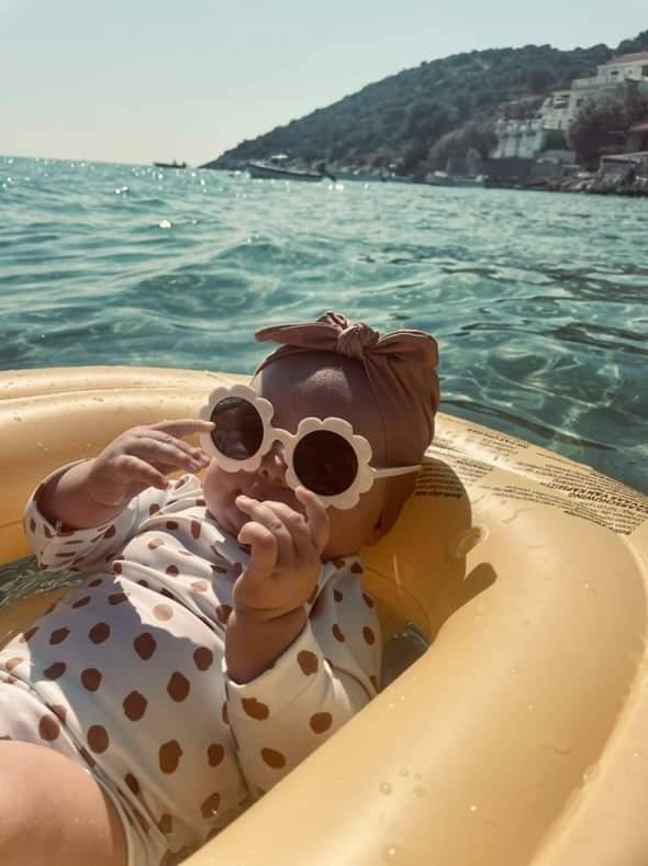 Baby Swim Turban - UPF50+ - Brick - Petit Filippe