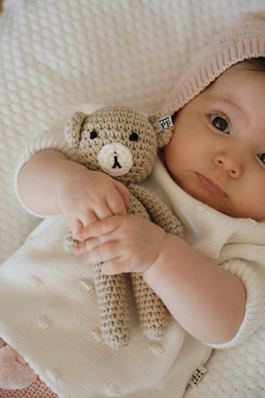 Dotted Sweater - Short Sleeve - Cotton - Ivory - Petit Filippe