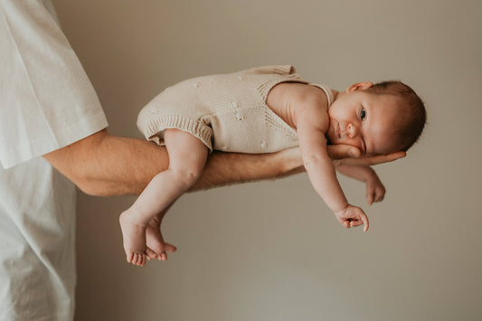 Knitted Jumpsuit - Cotton - Oatmeal - Petit Filippe