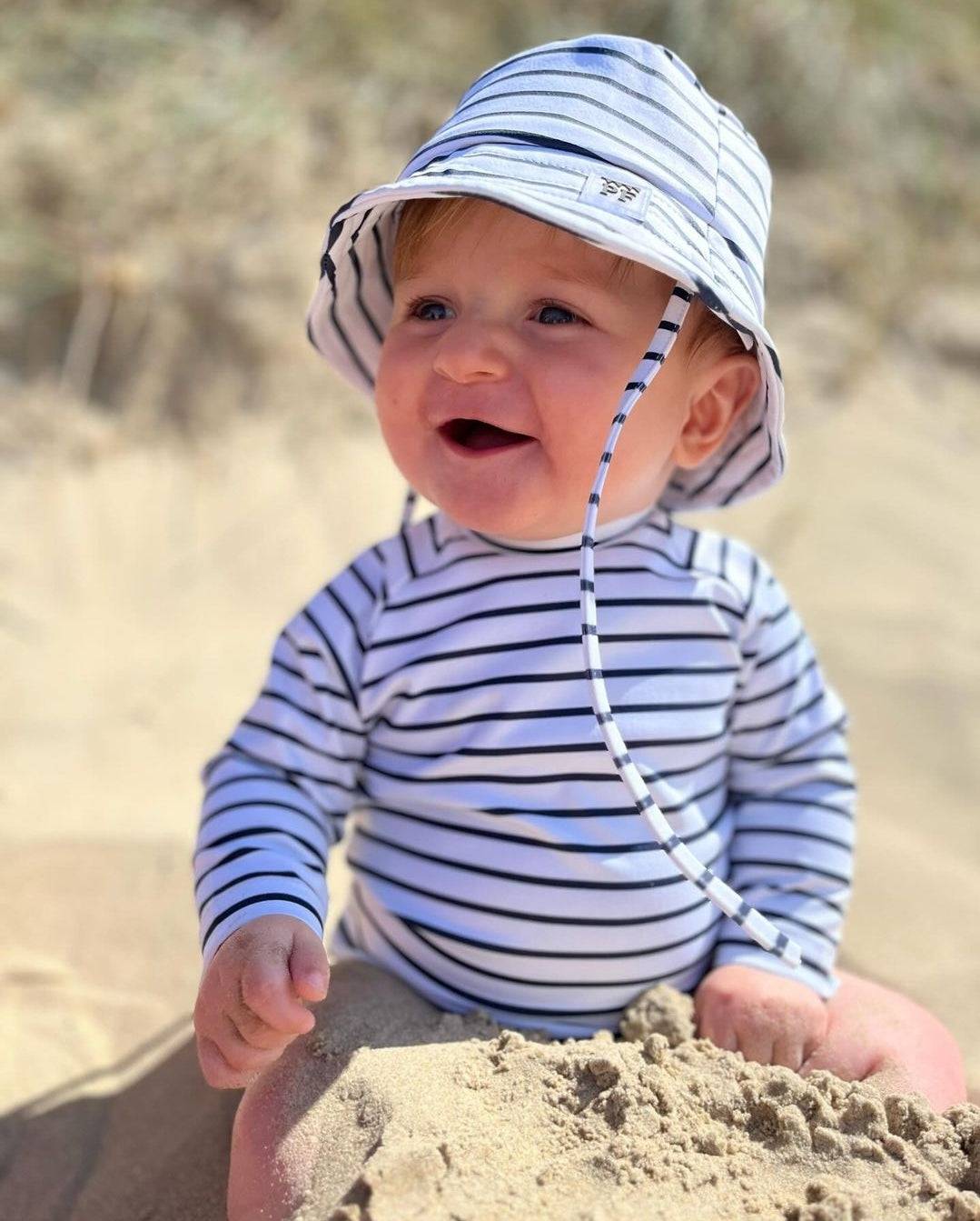 Baby Swim Shirt - UPF50+ - Breton Stripes - Petit Filippe
