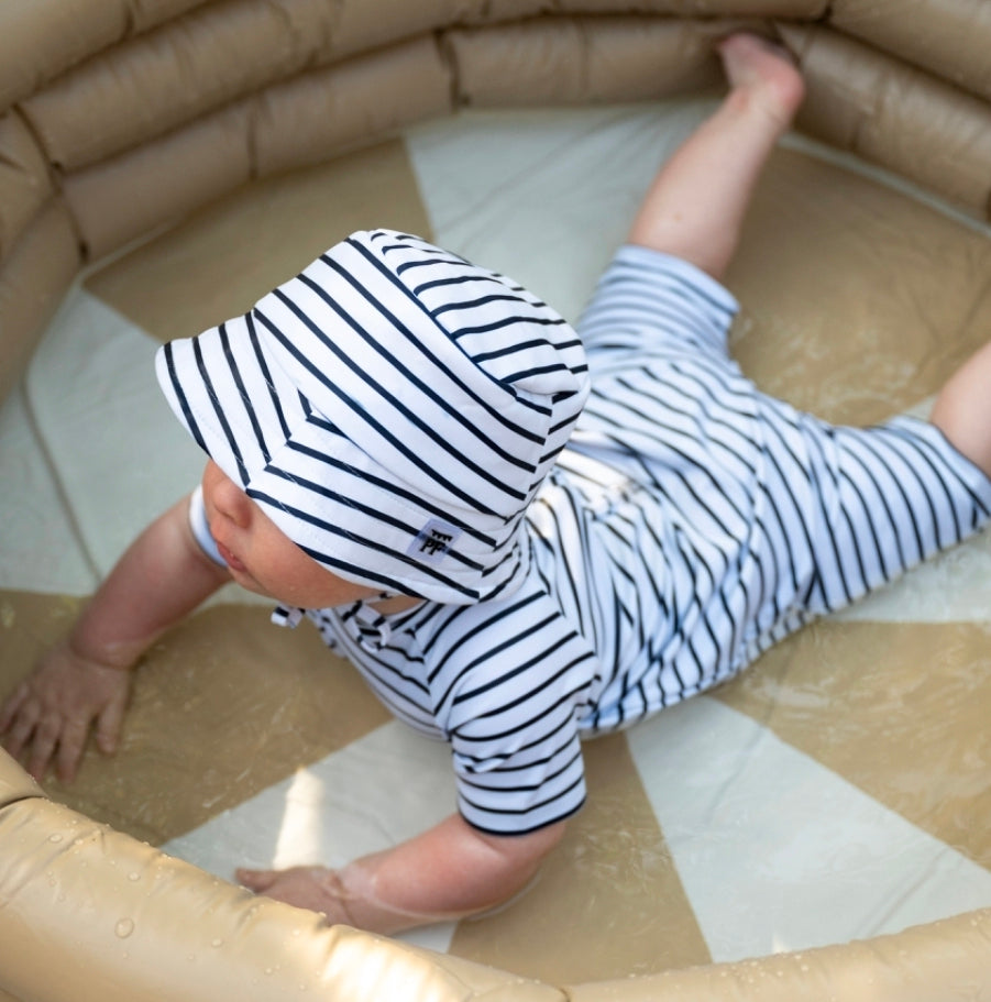 Swimwear - Bucket Hat - UPF50+ - Breton Stripes - Petit Filippe