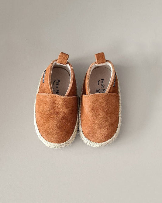 Baby - Suede Espadrilles - Brick - Petit Filippe