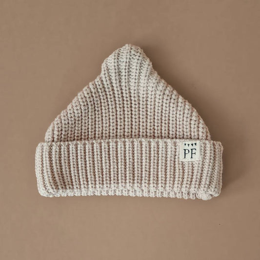 Short Beanie - Cotton - Oatmeal - Petit Filippe