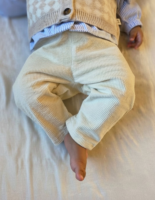 Corduroy Pants - Ecru