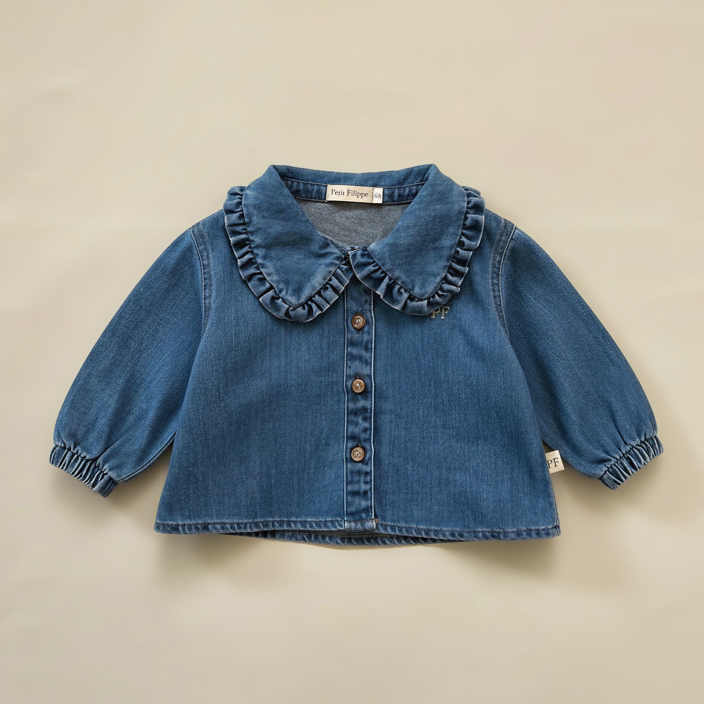 Denim Blouse – Mid Blue - Petit Filippe
