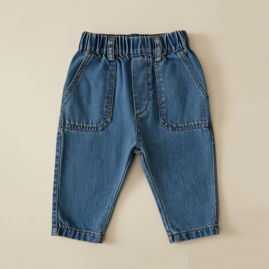 Denim Pants - Mid Blue