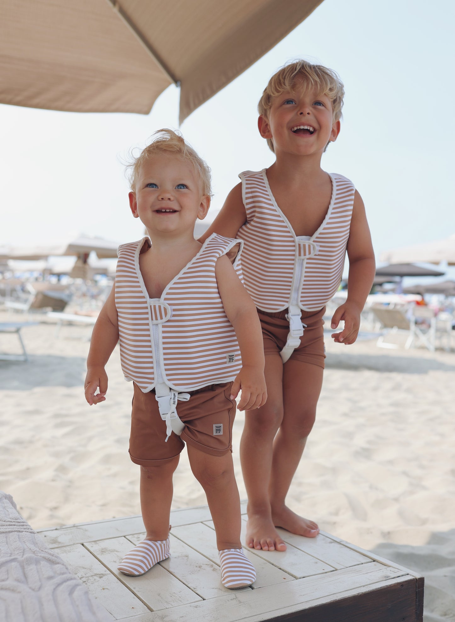 Swim Vest - 1-2y - Striped - Petit Filippe