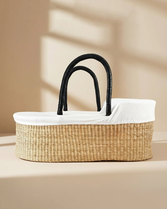 Cotton Moses Basket Liner - Off-White - Petit Filippe