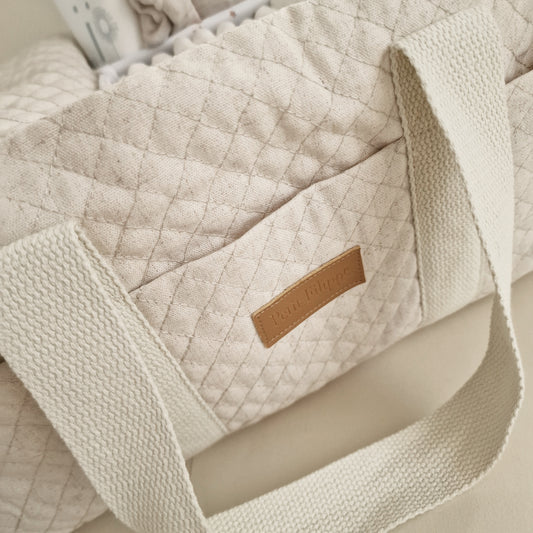 Nappy Caddy - Natural Linen/Cotton Blend - Petit Filippe