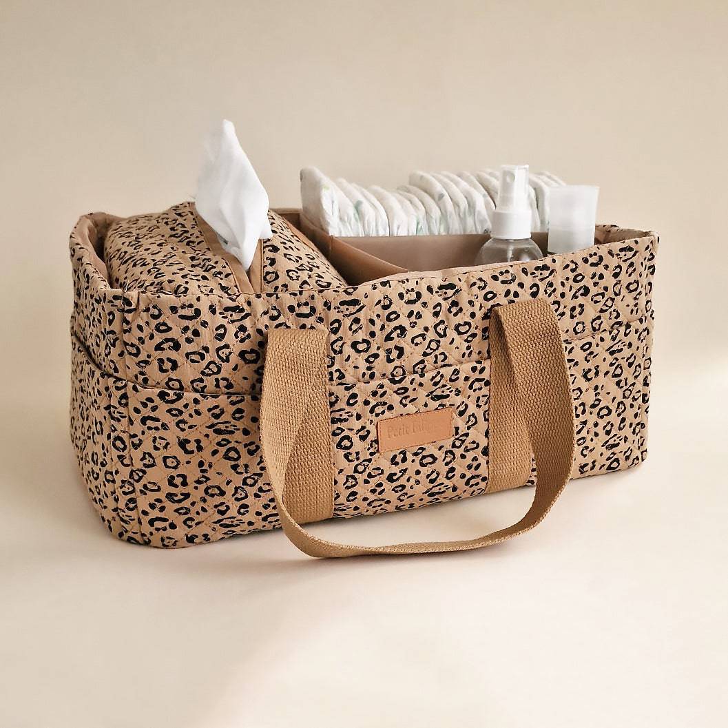Nappy Caddy Leopard – Petit Filippe - Main Image