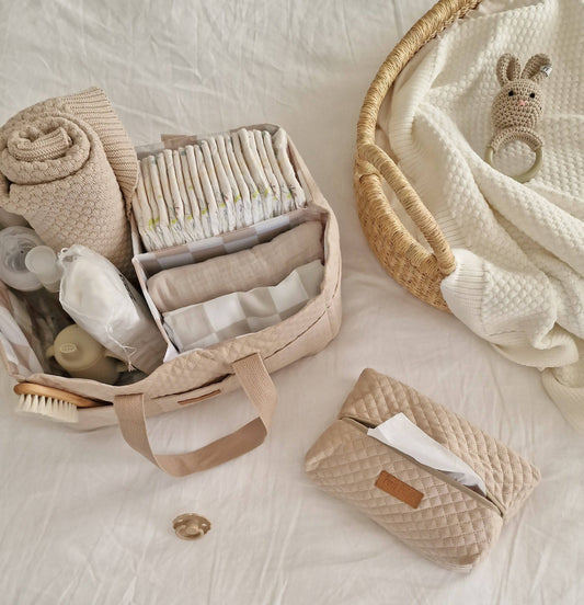 Nappy Caddy - Oatmeal - Petit Filippe