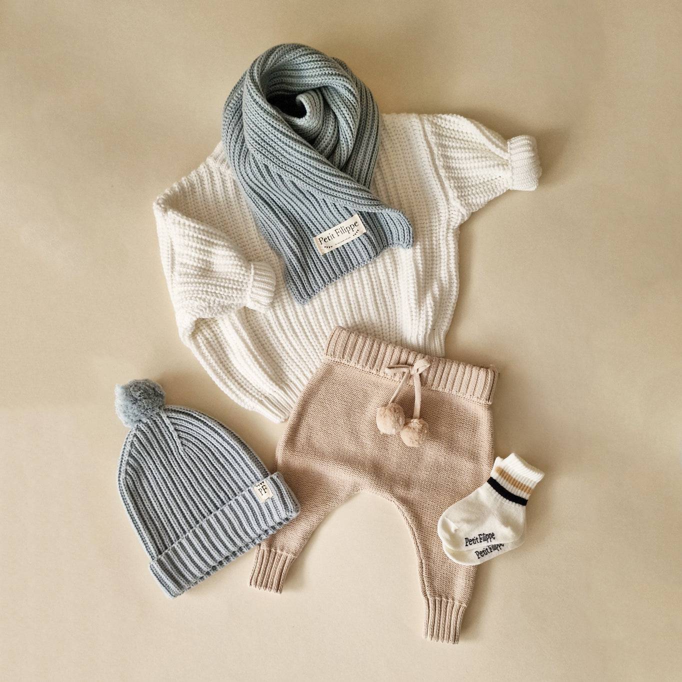 Oversized Sweater - Cotton - Ivory - Petit Filippe