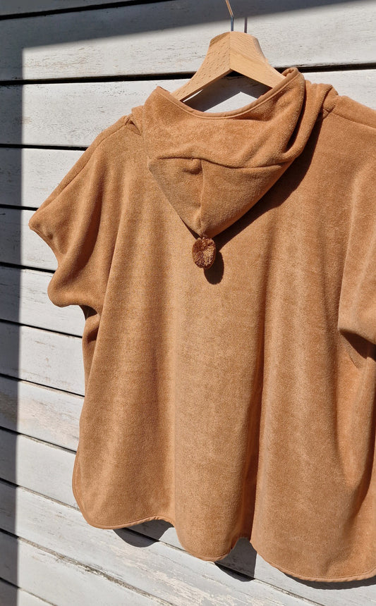 Bath & Beach Poncho - Cotton - Brick - Petit Filippe