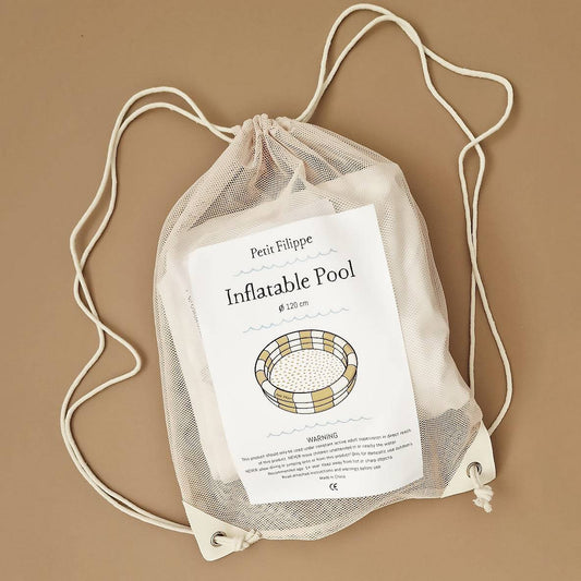 Inflatable Paddling Pool - Dots & Stripes - 120 cm - Petit Filippe