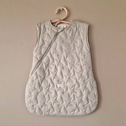 Quilted Sleeping Bag With Detachable Sleeves - Oatmeal - Petit Filippe