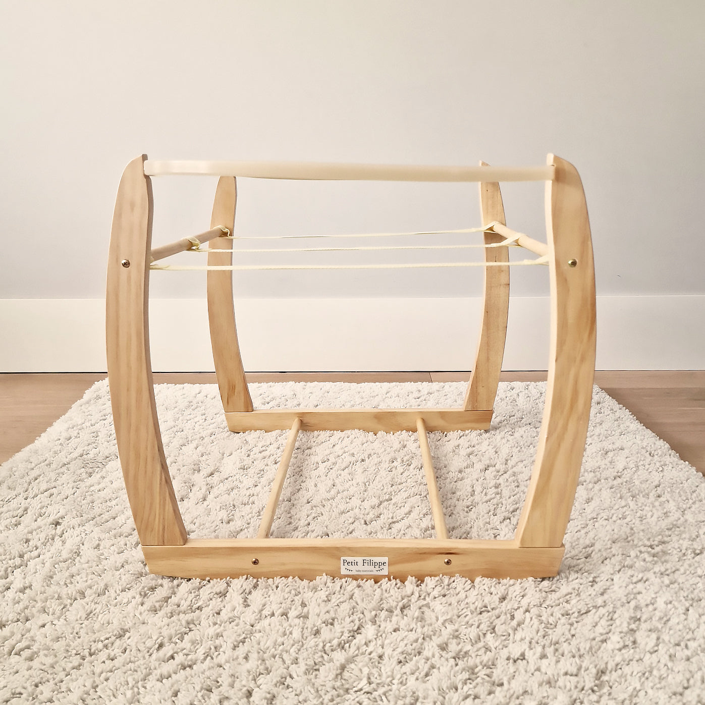 Rocking Moses Basket Stand - Natural - Petit Filippe