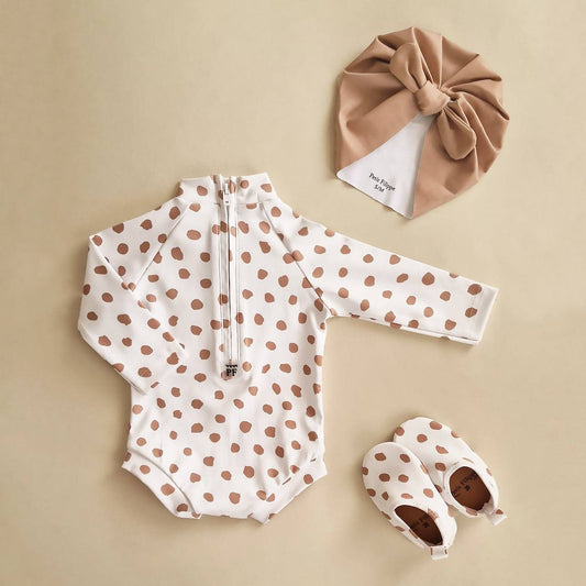 Baby Swim Turban - UPF50+ - Beige - Petit Filippe