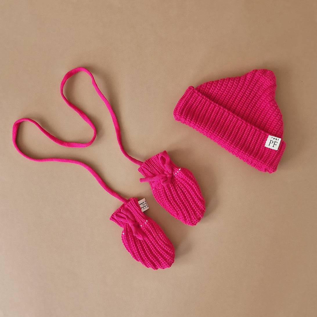 Short Beanie - Cotton - Very Berry - Petit Filippe