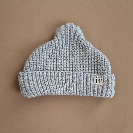Short Beanie - Cotton - Grey - Petit Filippe