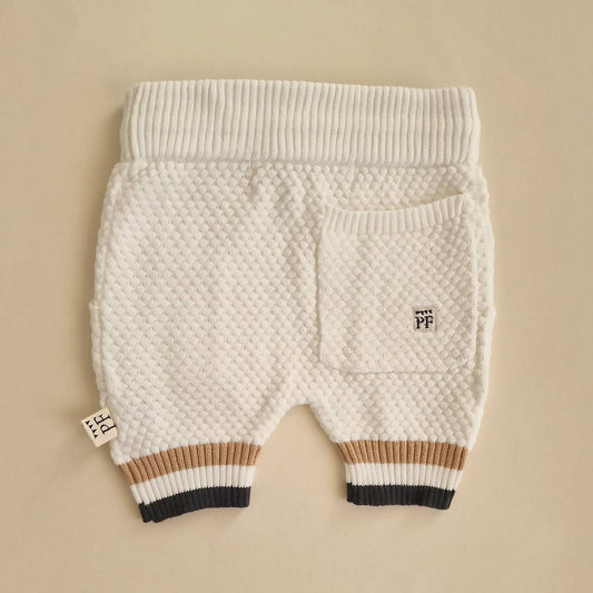 Knitted Shorts - Cotton - Ivory - Petit Filippe