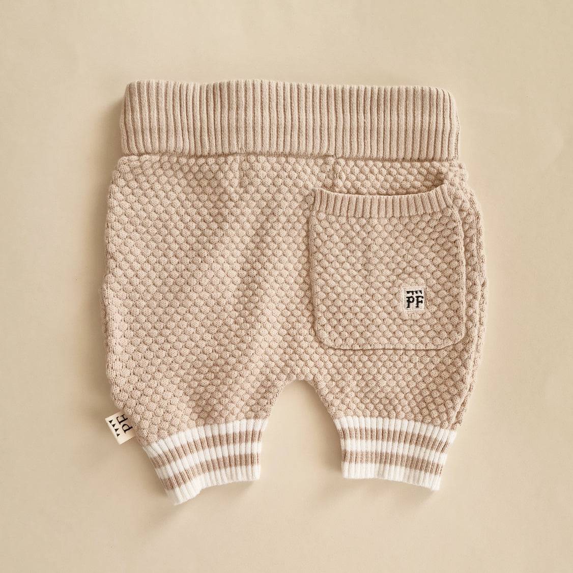 Knitted Shorts - Cotton - Oatmeal - Petit Filippe