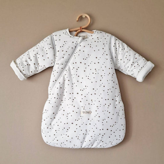 Sleeping Bag With Detachable Sleeves - Stars - Petit Filippe