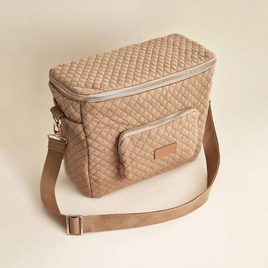 Quilted Stroller & Crossbody Bag - Beige - Petit Filippe