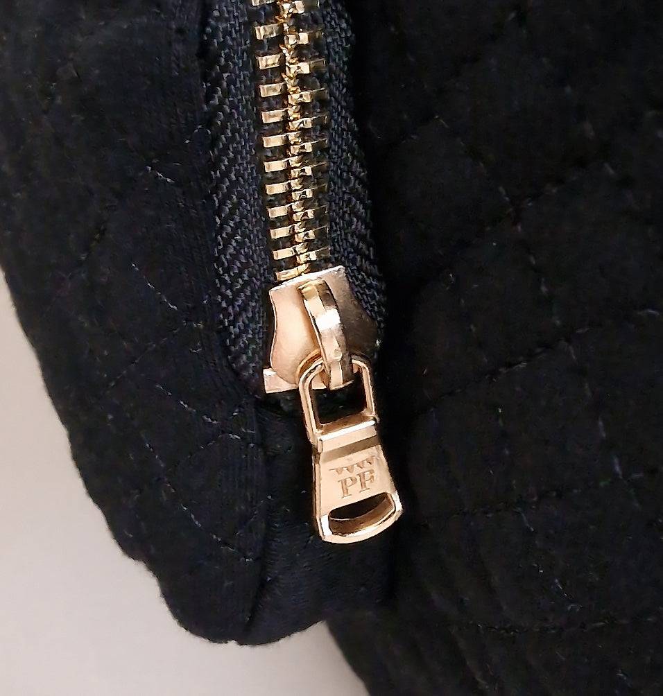 Quilted Stroller & Crossbody Bag - Black - Petit Filippe