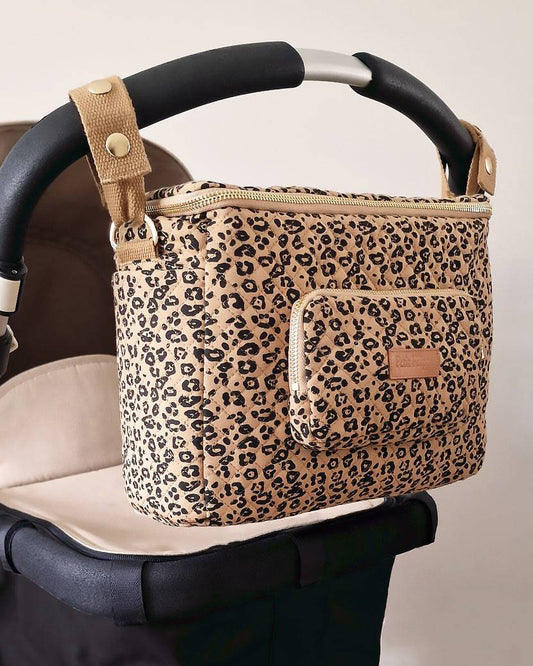 Quilted Stroller & Crossbody Bag - Leopard - Petit Filippe
