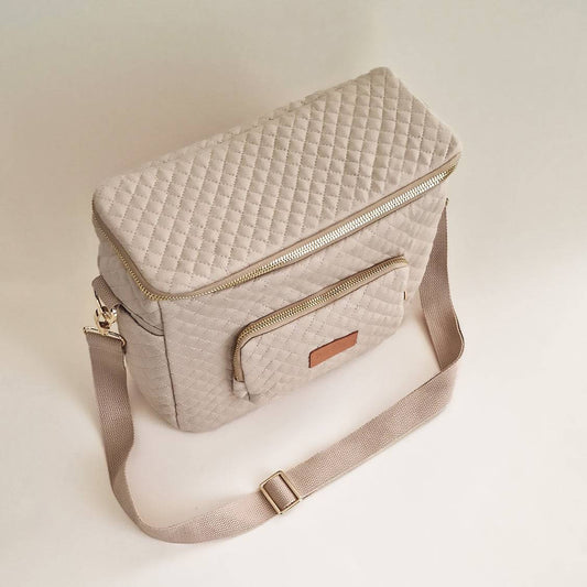 Quilted Stroller & Crossbody Bag - Oatmeal - Petit Filippe
