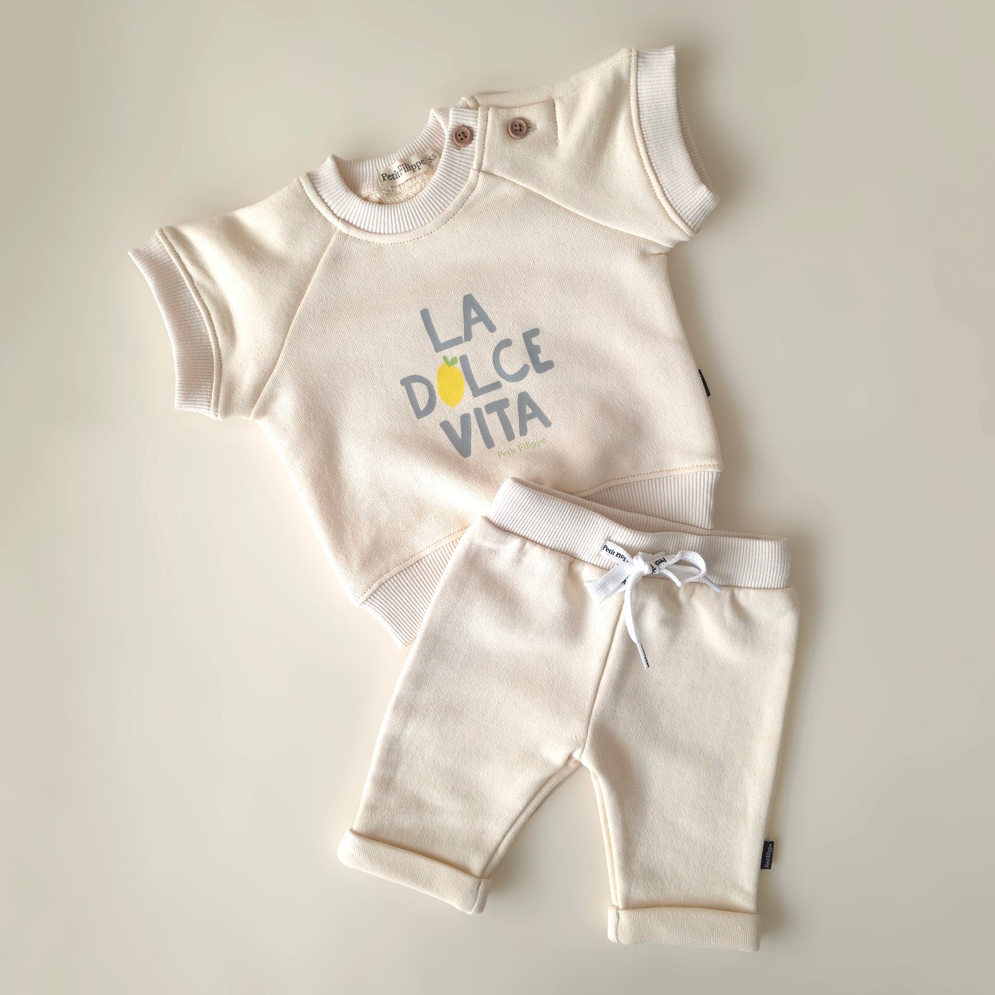 Relaxed Joggers - Butter Yellow - Petit Filippe