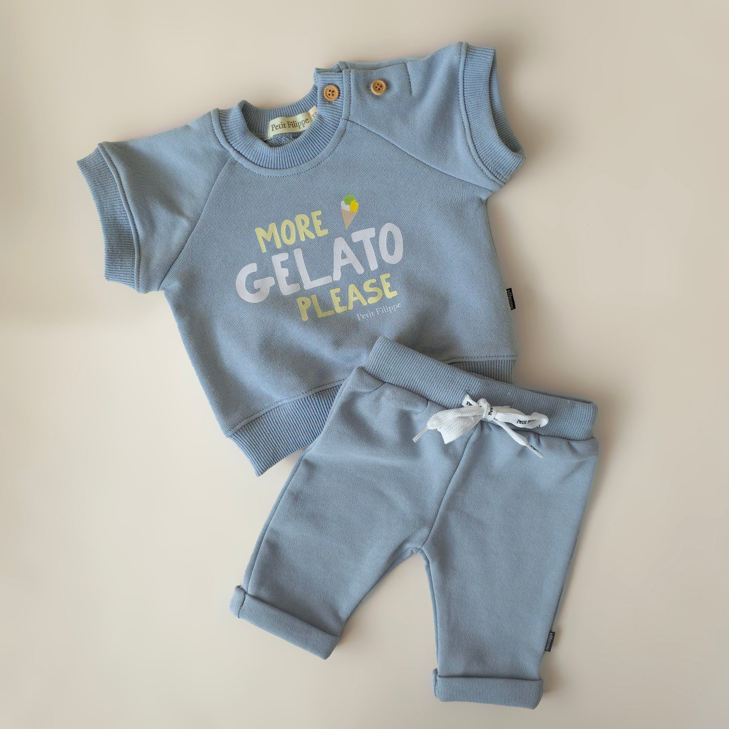 Relaxed Joggers - Steel Blue - Petit Filippe