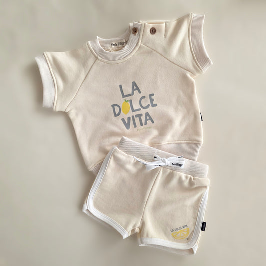 Shorts - La Dolce Vita - Butter Yellow - Petit Filippe