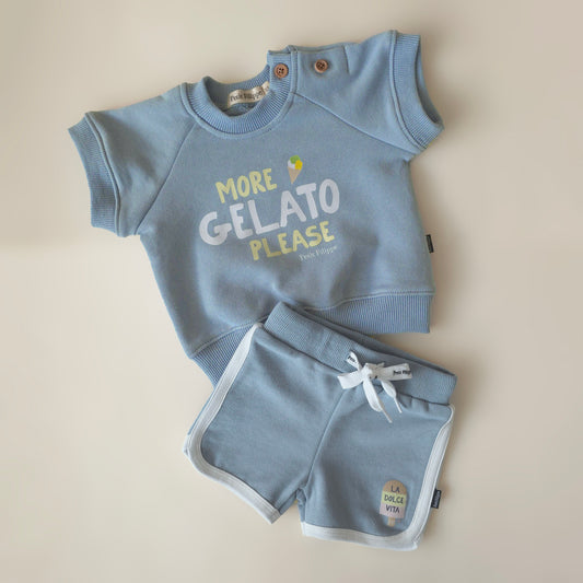 Shorts - La Dolce Vita - Steel Blue - Petit Filippe