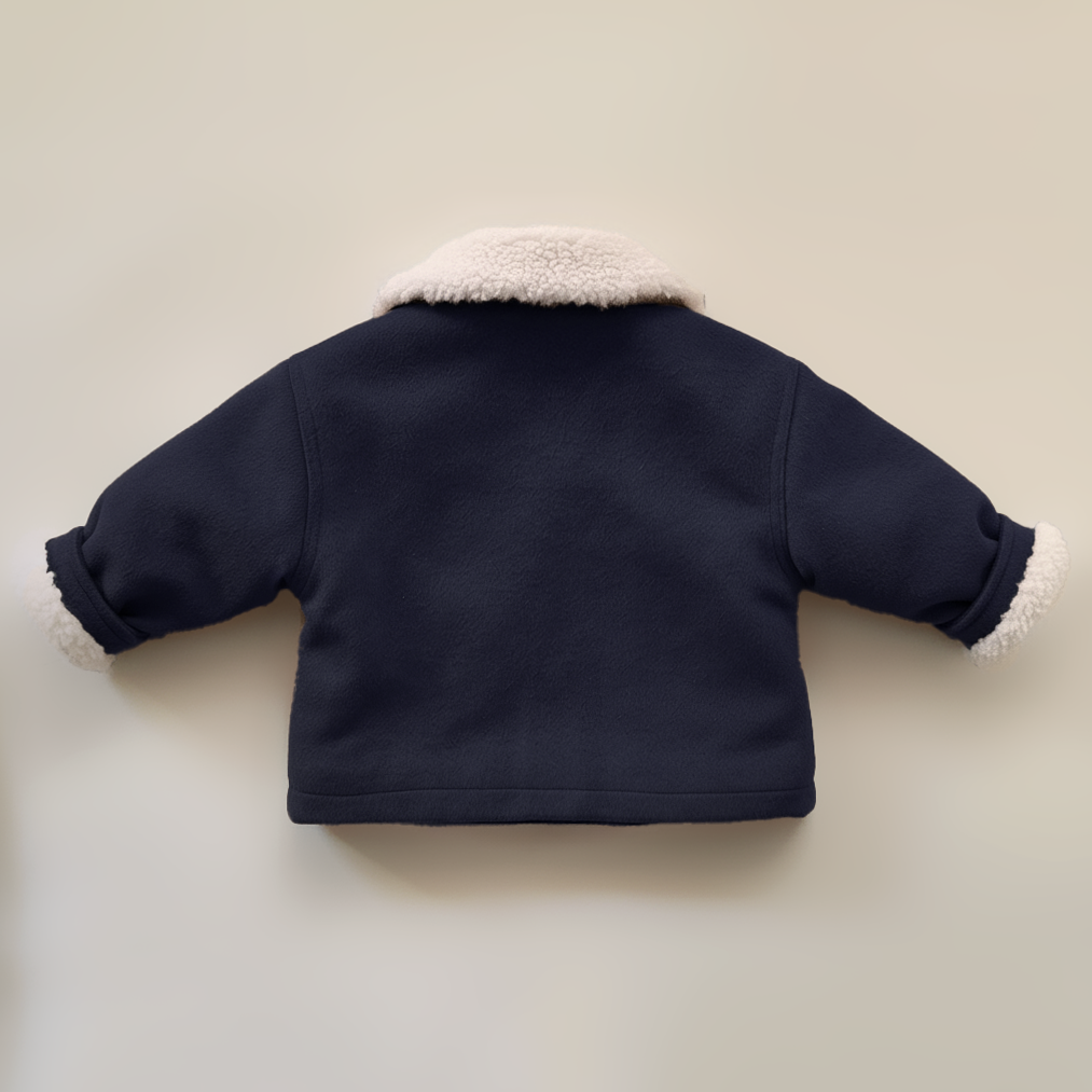 Teddy-Lined Jacket - Night Blue