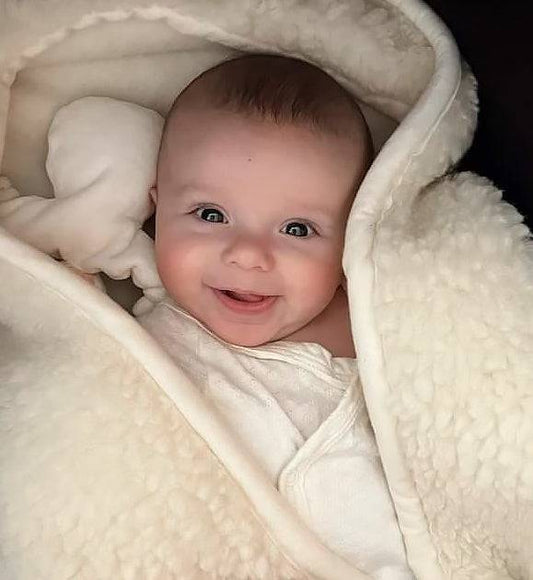 Baby Wrap Blanket - Merino Wool - Petit Filippe