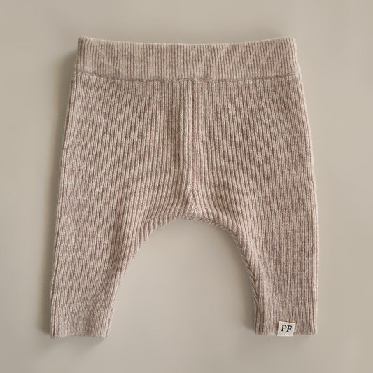 Rib Pants - Merino Wool - Oat