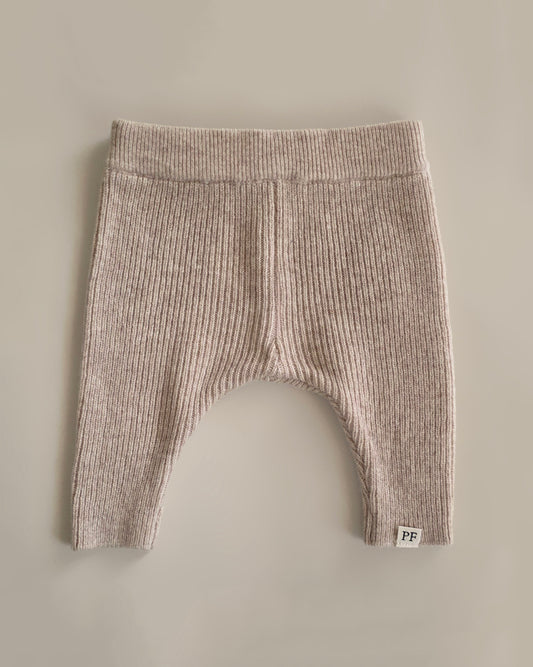 Rib Pants - Merino Wool - Oat - Petit Filippe