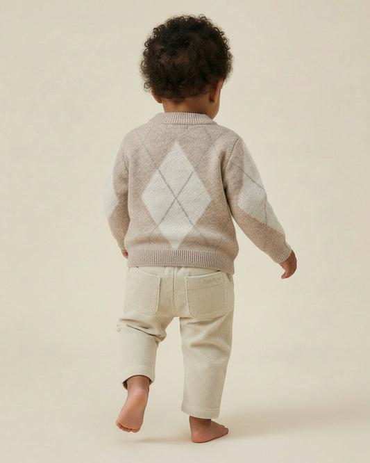 Corduroy Pants - Ecru