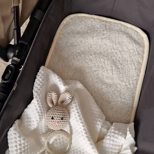 Merino Wool Underlay - Stroller Mattress size - Petit Filippe