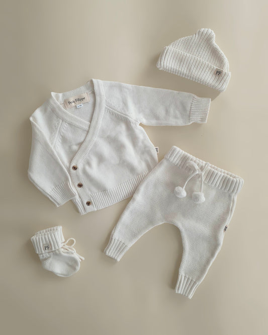Wrap Cardigan - Cotton - Ivory