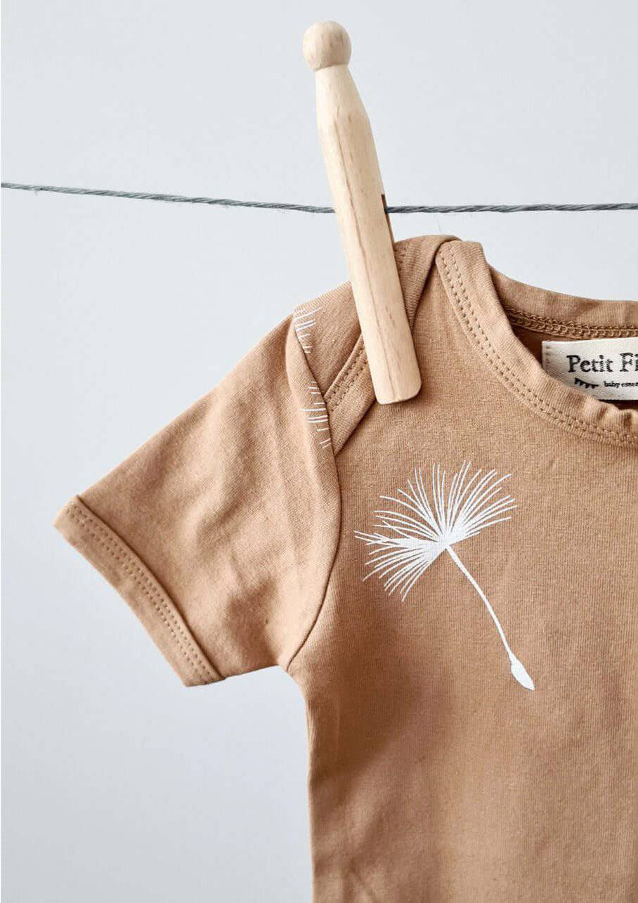 Baby Bodysuit - Short Sleeves - Dandelion - Petit Filippe