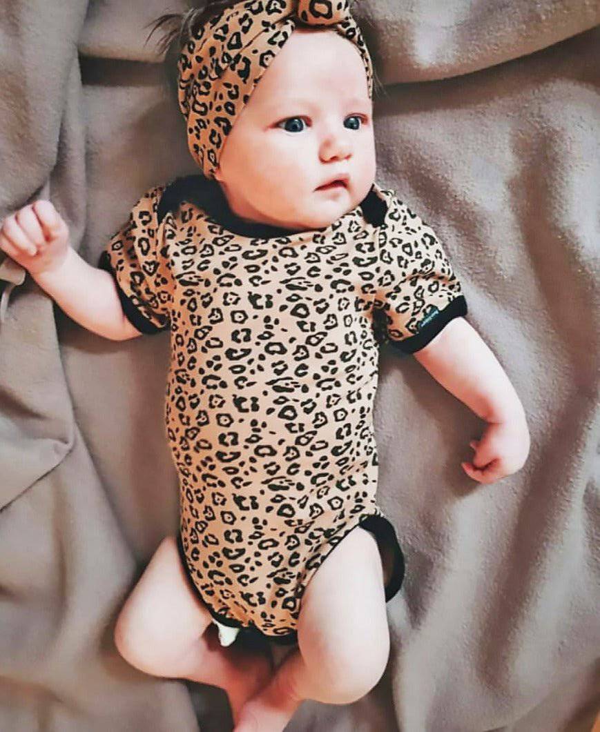 K Tan Cheetah Print Baby Carrier Babykleertjes Panterprint Baby K