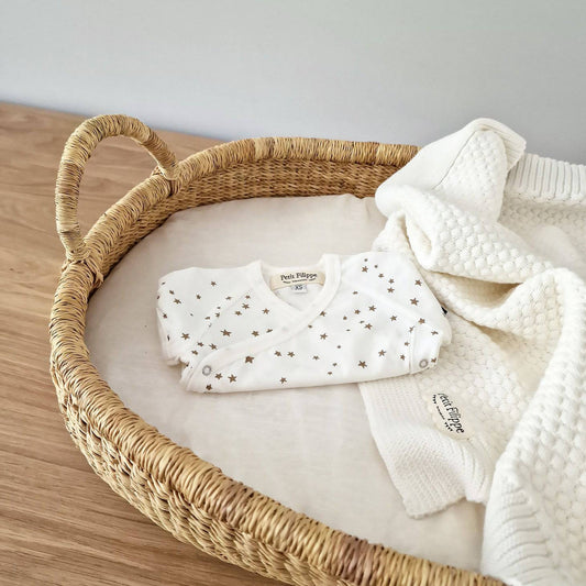 Baby Changing Basket - no. 02 - Neutral - Vegan - Petit Filippe