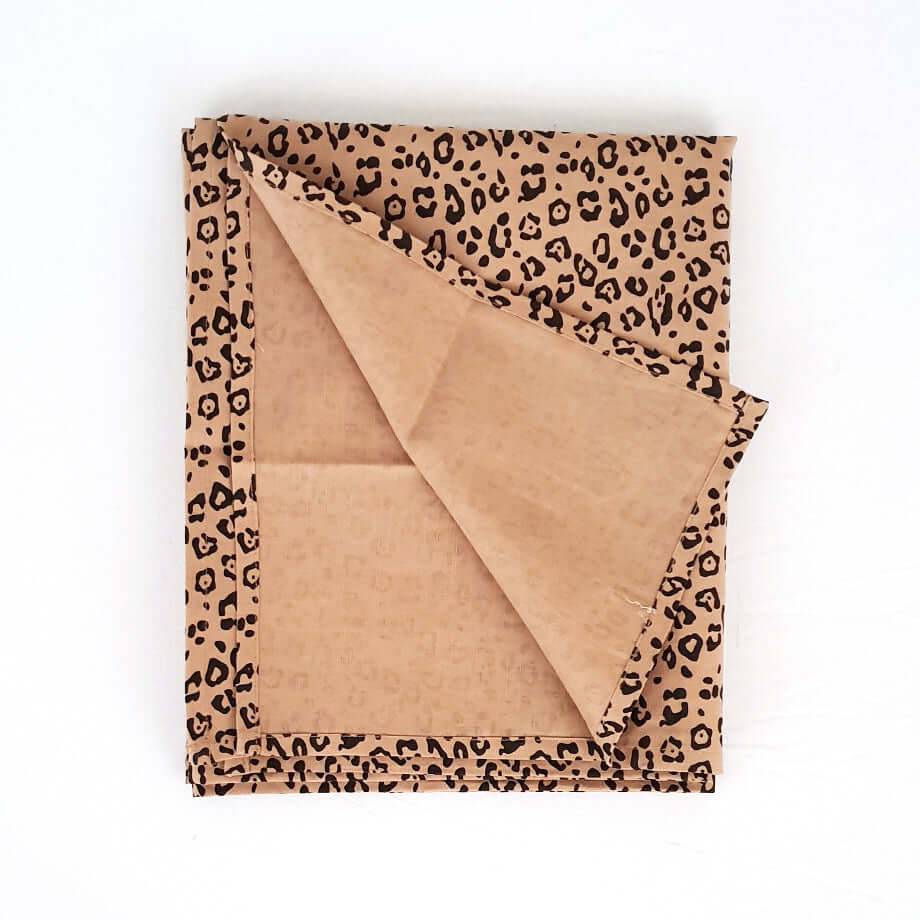 Baby - Linen Flat Sheet 90 x 110 cm - Leopard - Petit Filippe