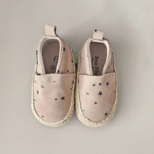 Baby - Suede Espadrilles - Stars - Petit Filippe
