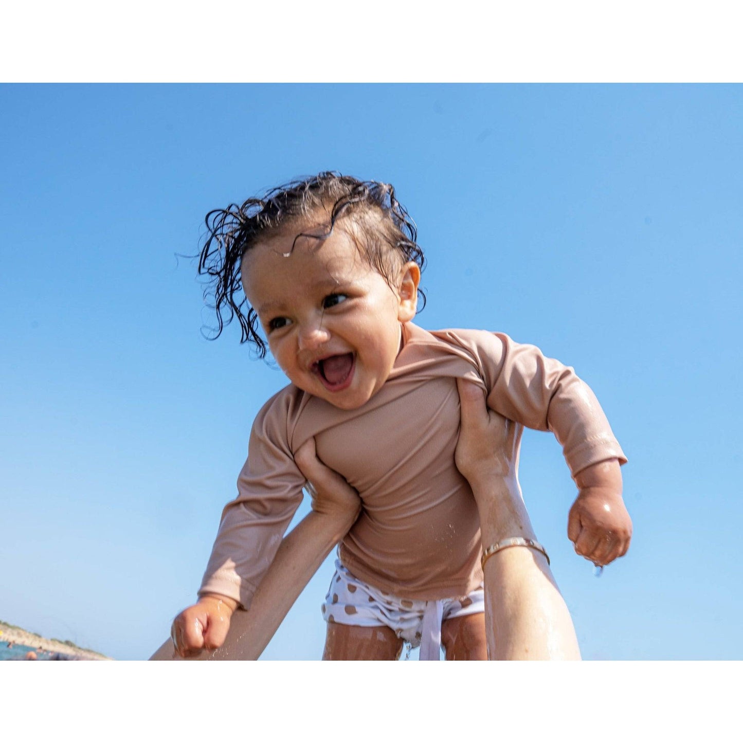 Baby Swim Shirt - UPF50+ - Beige - Petit Filippe