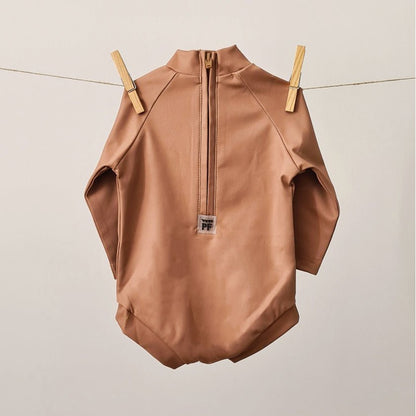 Baby Swimsuit - UPF50+ - Brick - Petit Filippe