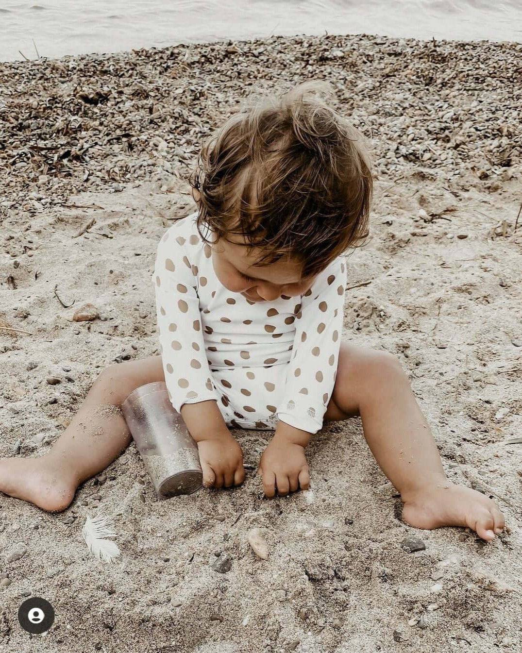 Baby Swimsuit - UPF50+ - Dots - Petit Filippe